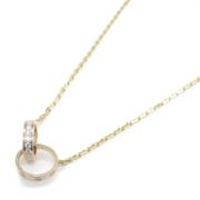 Pre-owned Metal necklaces Cartier Vintage , Beige , Dames