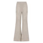 Beige Corduroy Broek voor Vrouwen D.Exterior , Beige , Dames