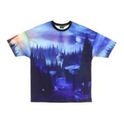 Nacht In Het Bos Oversized Tee Dolly Noire , Multicolor , Heren