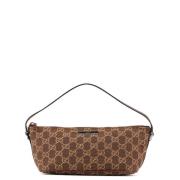 Pre-owned Leather handbags Gucci Vintage , Brown , Dames