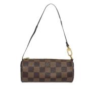 Pre-owned Canvas clutches Louis Vuitton Vintage , Brown , Dames