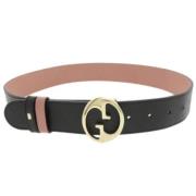 Pre-owned Leather belts Gucci Vintage , Black , Dames