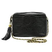 Pre-owned Leather chanel-bags Chanel Vintage , Black , Dames