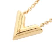 Pre-owned Metal necklaces Louis Vuitton Vintage , Yellow , Dames