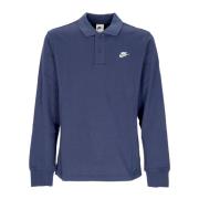 Long Sleeve Club Polo Nike , Blue , Heren