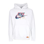 Sportkleding Hoodie Sweatshirt met lange mouwen Nike , White , Heren