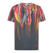 Pixel Gebreid T-Shirt Carlo Colucci , Multicolor , Heren