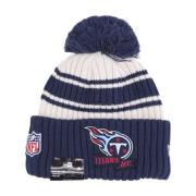 Tennessee Titans Pom Pom Beanie Hat New Era , Multicolor , Heren