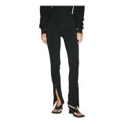 Panel Pierced Broek met Middensplit Mugler , Black , Dames