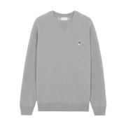 Stijlvol Sweatshirt voor een Moderne Look Maison Kitsuné , Gray , Here...