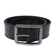 Pre-owned Leather belts Louis Vuitton Vintage , Gray , Dames