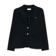 Navy Blue Blazer Jas Vrouwen Circolo 1901 , Blue , Dames