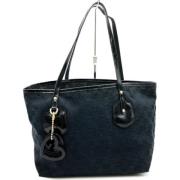 Pre-owned Canvas totes Gucci Vintage , Black , Dames