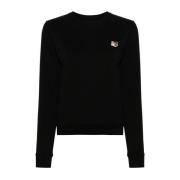 Stijlvolle Sweatshirt voor Mannen Maison Kitsuné , Black , Dames