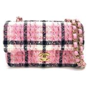 Pre-owned Fabric chanel-bags Chanel Vintage , Pink , Dames