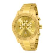 Specialty Quartz Horloge - Gouden Wijzerplaat Invicta Watches , Yellow...