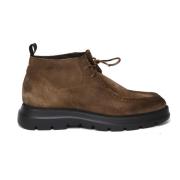 Bruine Suède Platte Schoenen Giuliano Galiano , Brown , Heren