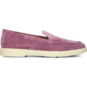 Paarse Suède Instappers Santoni , Purple , Dames