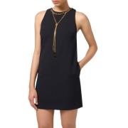 Zwarte Mini Jurk met Ketting Elisabetta Franchi , Black , Dames