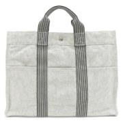 Pre-owned Canvas handbags Hermès Vintage , Gray , Dames