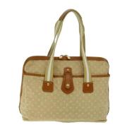 Pre-owned Canvas totes Louis Vuitton Vintage , Beige , Dames