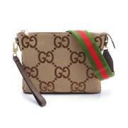 Pre-owned Leather gucci-bags Gucci Vintage , Beige , Dames