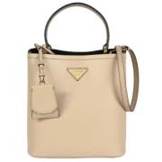 Pre-owned Fabric prada-bags Prada Vintage , Beige , Dames