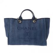 Pre-owned Raffia chanel-bags Chanel Vintage , Blue , Dames