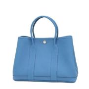 Pre-owned Leather handbags Hermès Vintage , Blue , Dames