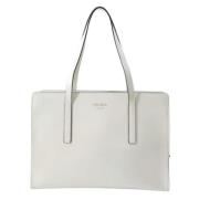 Pre-owned Leather prada-bags Prada Vintage , White , Dames