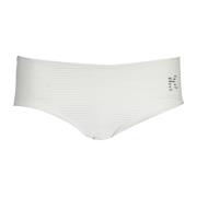 Witte strandkleding bikini-onderkant met contrastdetails Karl Lagerfel...