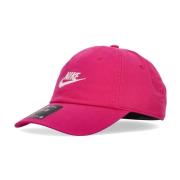 Gebogen Klep Clubpet Fireberry/Wit Nike , Pink , Unisex