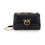 Klassieke Love Puff Zwarte Tas Pinko , Black , Dames