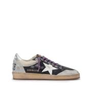 Zwarte Suède Witte Ster Sneakers Golden Goose , Gray , Heren