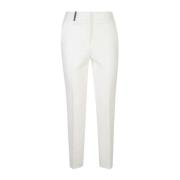 Witte Broek voor Vrouwen Aw24 Peserico , White , Dames