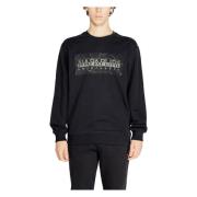 Mannen Sweatshirt Herfst/Winter Collectie Napapijri , Black , Heren