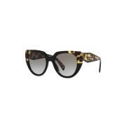 PR 14Ws 3890A7 Sunglasses Prada , Black , Dames