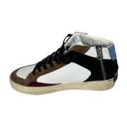 Hoge Sneaker met Rits Zwart/Wit/Bruin Crime London , Multicolor , Here...