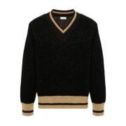 Zwarte Moon Sweater Dries Van Noten , Black , Heren