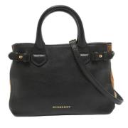 Pre-owned Fabric totes Burberry Vintage , Black , Dames