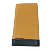 Pre-owned Leather wallets Bvlgari Vintage , Beige , Heren