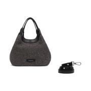 Elegante O Stijl Leren Tas Gianni Chiarini , Gray , Dames