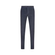 Blauwe Corduroy Slim Fit Broek Incotex , Blue , Heren