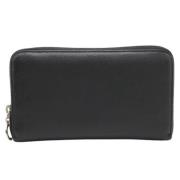 Pre-owned Leather wallets Bvlgari Vintage , Black , Dames