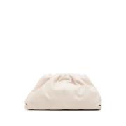 Pre-owned Leather clutches Bottega Veneta Vintage , White , Dames