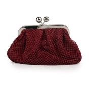 Rode Kristal Clutch met Kettingband Max Mara Weekend , Red , Dames