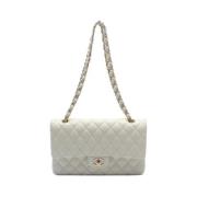 Pre-owned Fabric chanel-bags Chanel Vintage , White , Dames