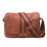 Pre-owned Leather shoulder-bags Hermès Vintage , Brown , Dames