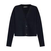 Navy Blauwe Jas Fabiana Filippi , Blue , Dames