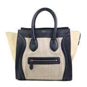 Pre-owned Leather celine-bags Celine Vintage , Beige , Dames